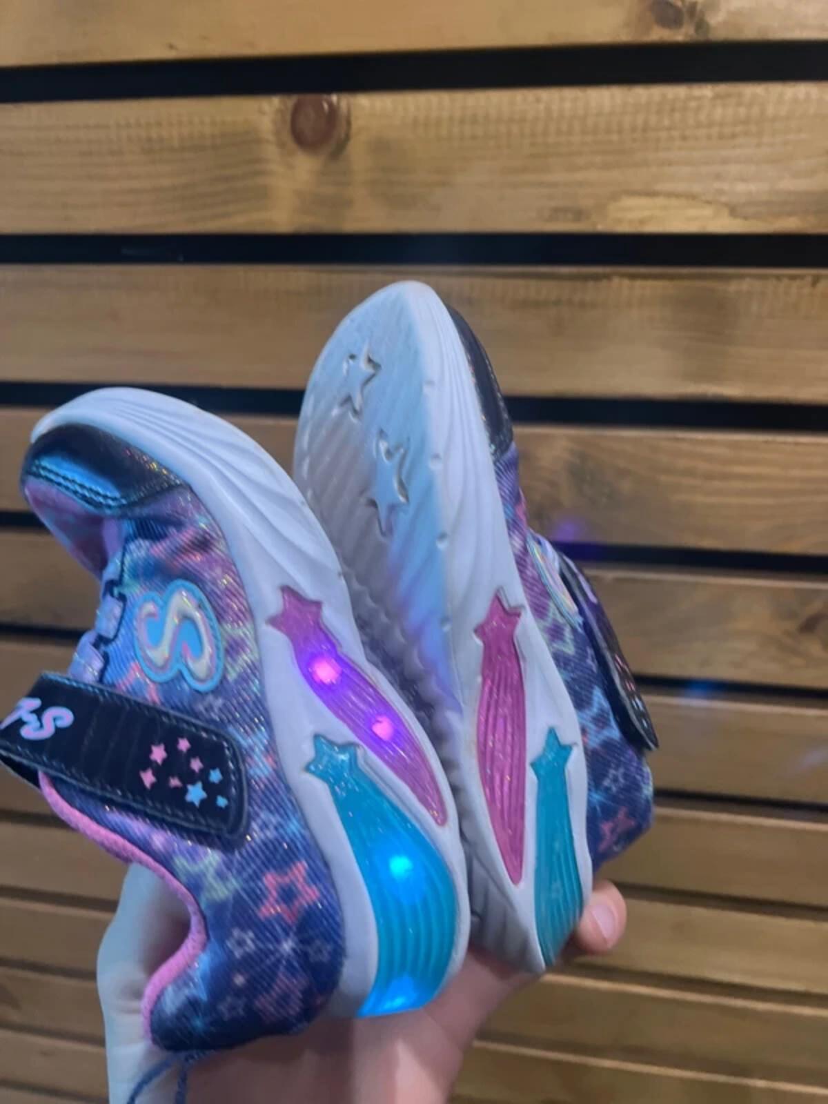 Skechers S Lights Galaxy Light Up Trainers UK5