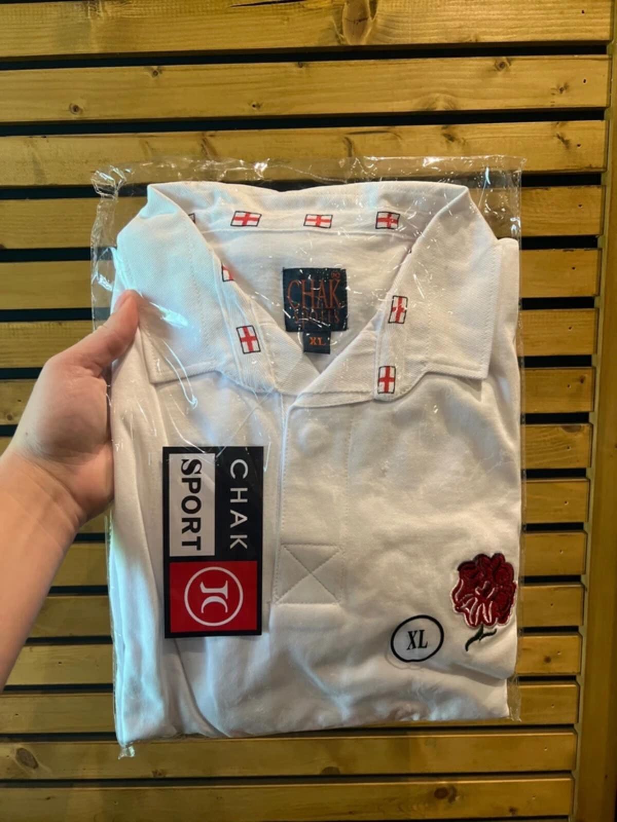 England Rugby Classic Style Polo Shirt XL NEW