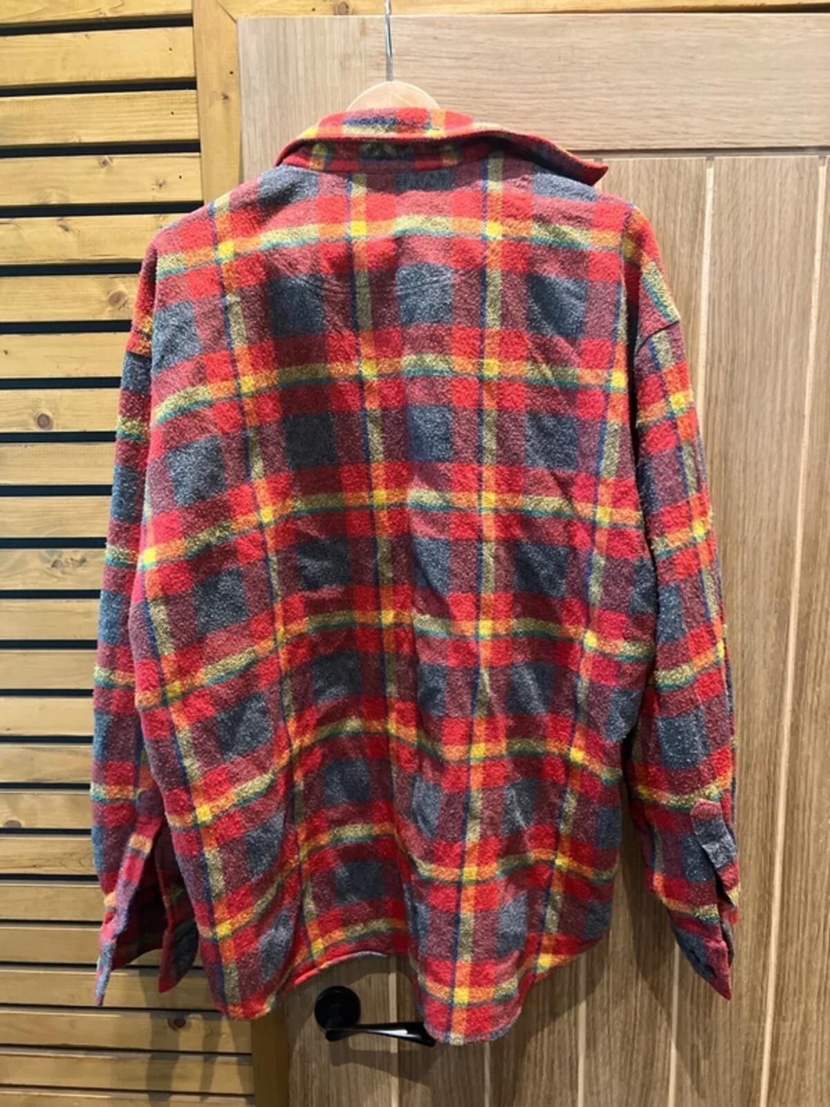 Vintage 1990's GAP Red Plaid Over Shirt L