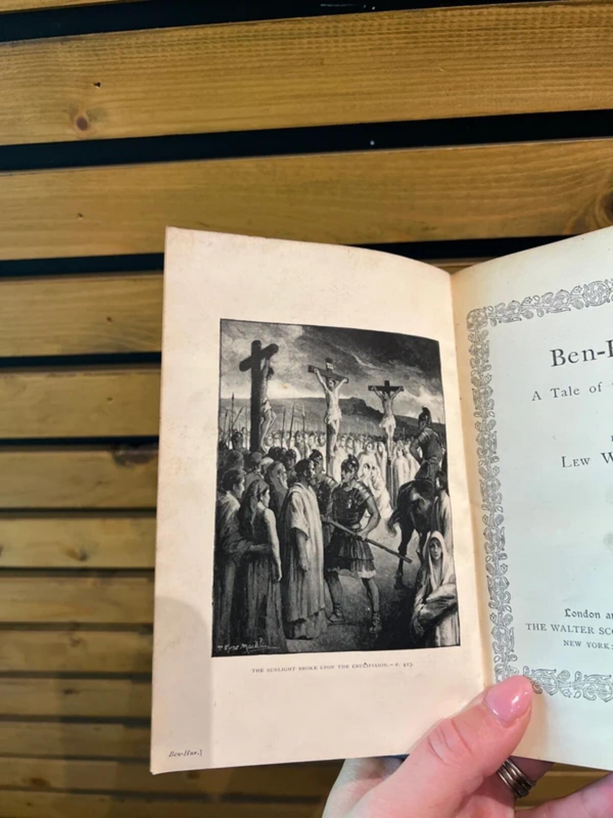 Ben-Hur A Tale of The Christ Vintage 1900’s Lew Wallace Hardback Book