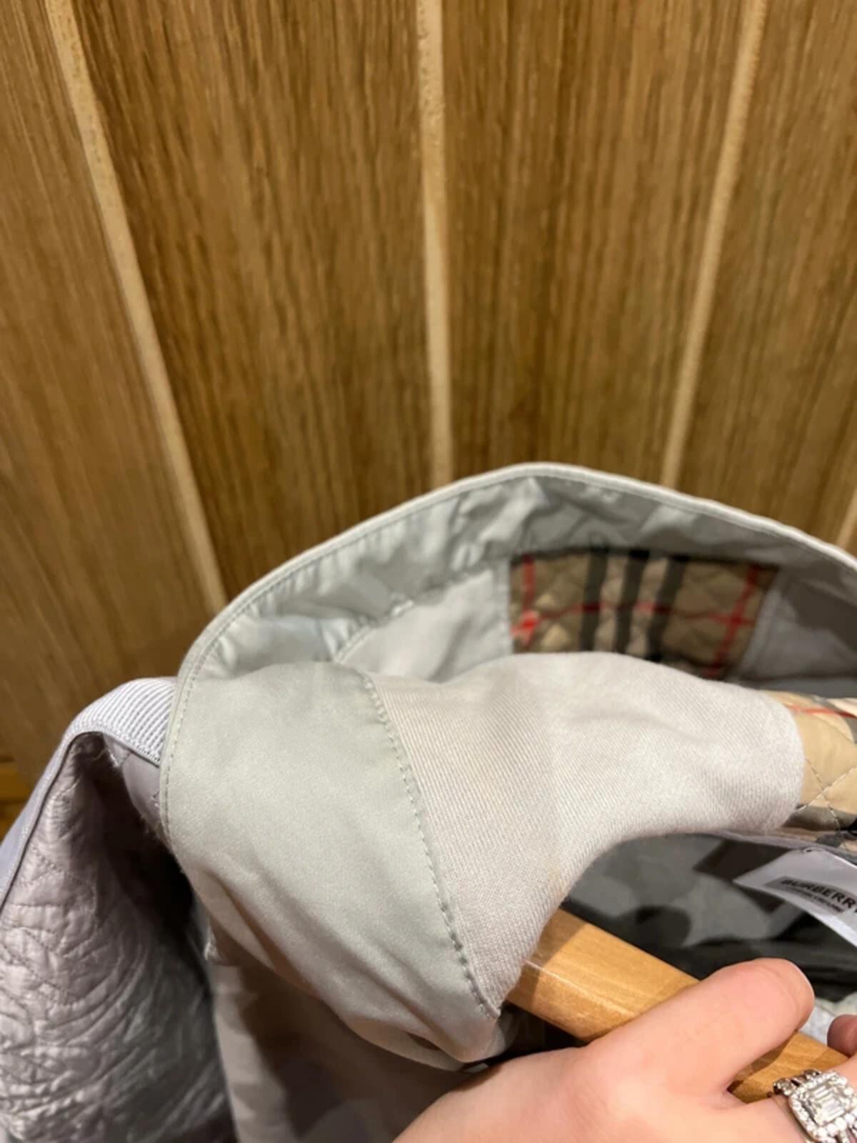 Burberry Stone Quilted 1/4 Zip Hoodie 12Y