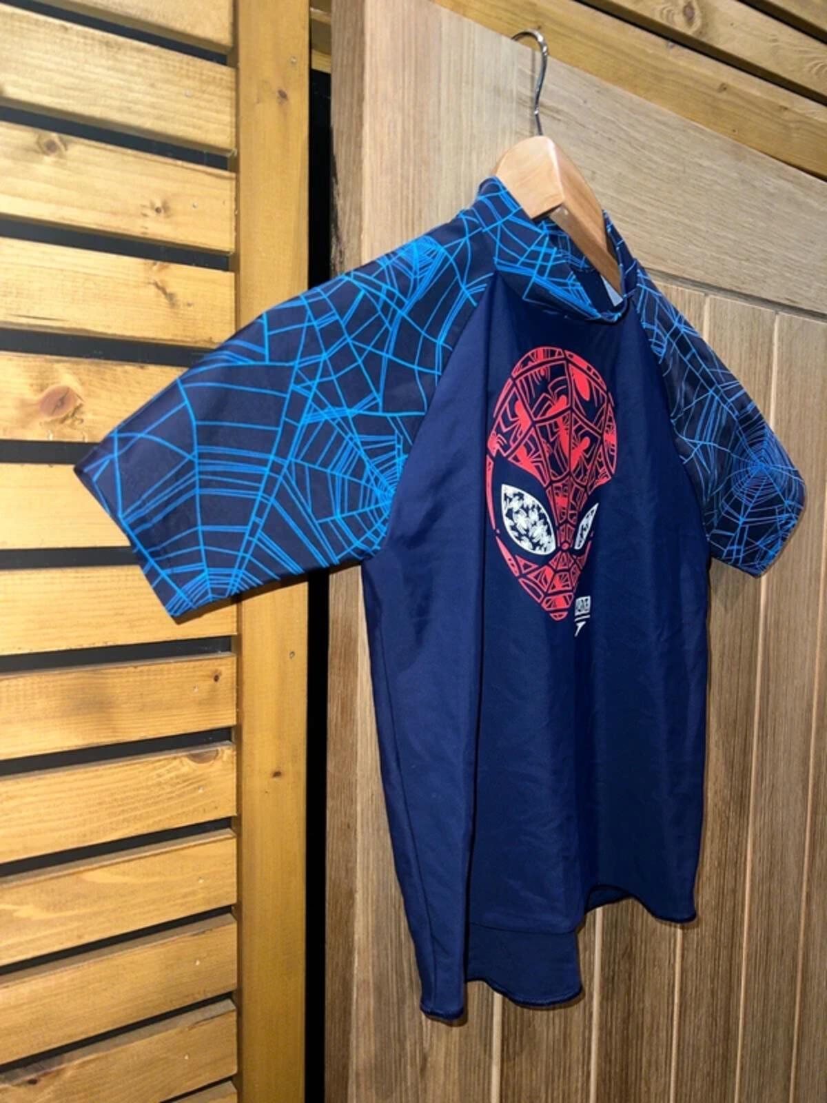 Marvel Spiderman Speedo Navy Rash Top 6Y