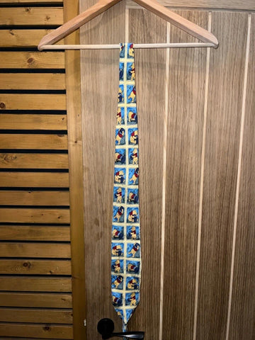 Vintage Disney Winnie The Pooh Silk Patterned Tie