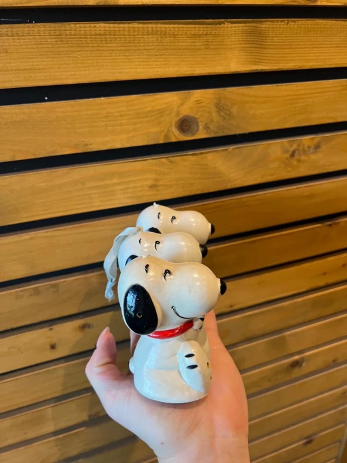 Vintage 1972 Snoopy Peanuts Woodstock Hanging Pot Pourri Pomander Figures