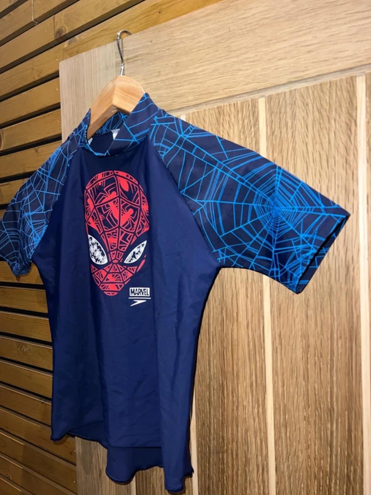 Marvel Spiderman Speedo Navy Rash Top 6Y