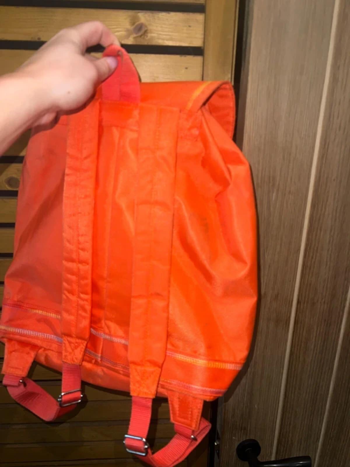Vintage 1990s Naf Naf Orange Rucksack