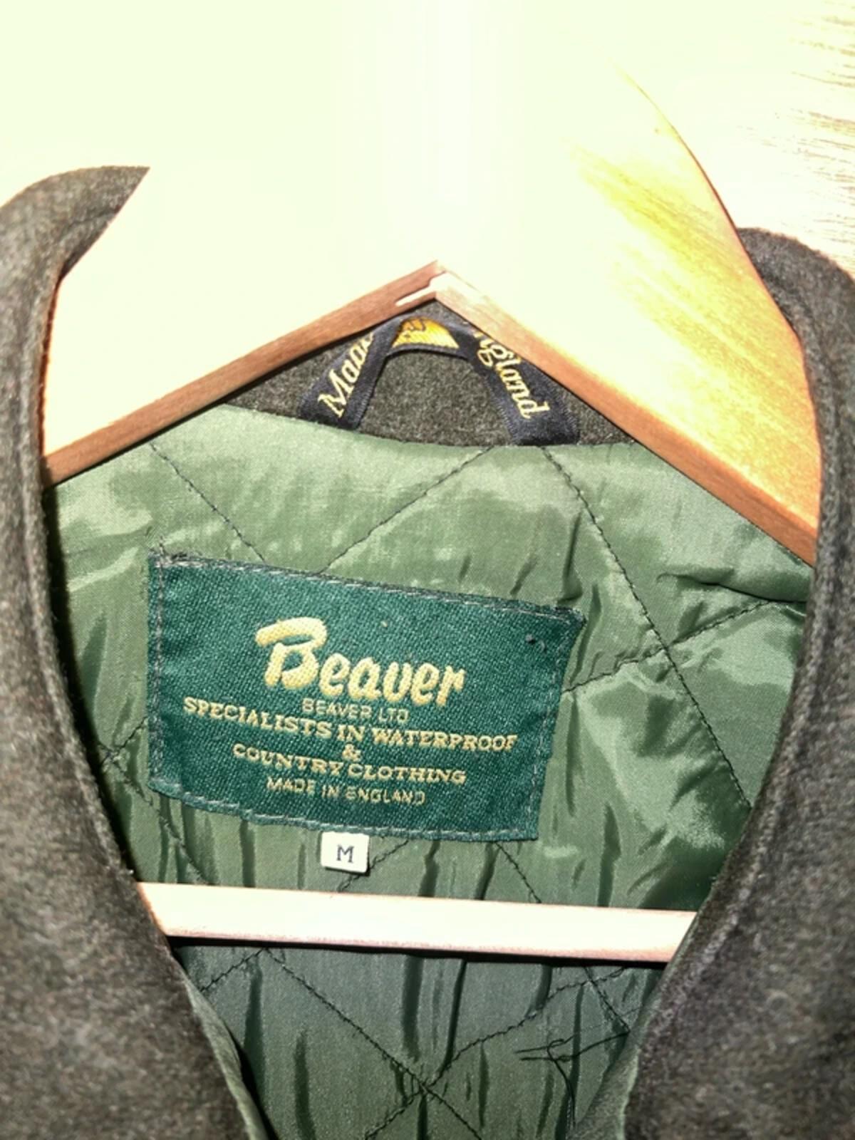 Beaver England Wool Felt Tweed Country Field Jacket