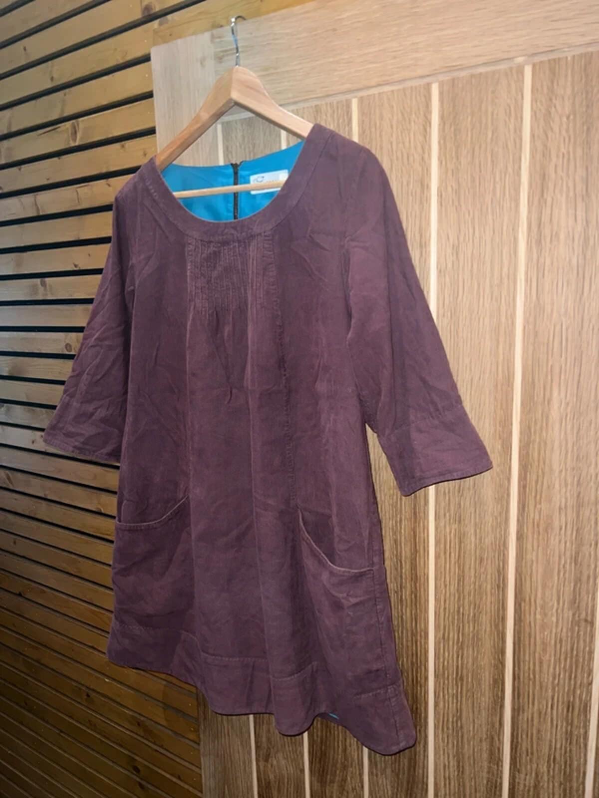Seasalt Needlecord Kittiwake Half Sleeve Mini Dress 12