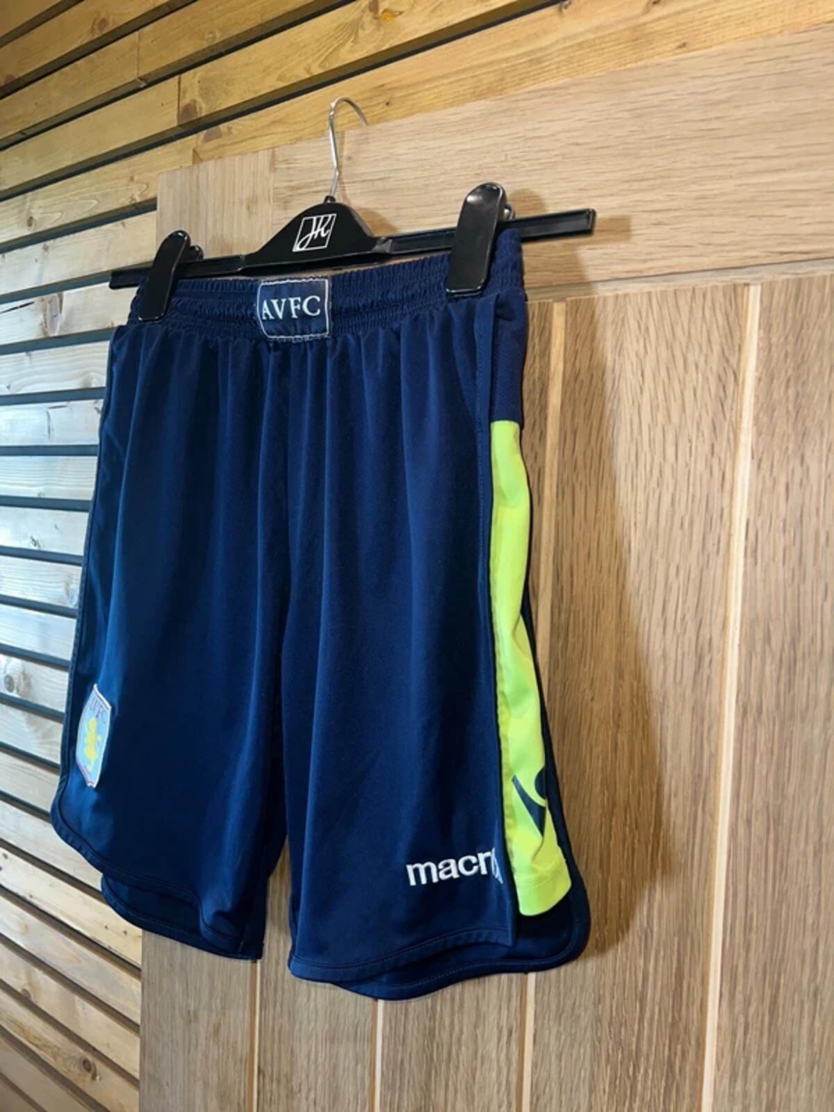 Aston Villa FC Navy Away Kit Shorts 11-13Y