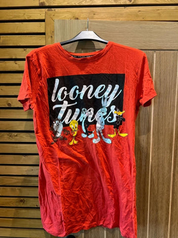 Looney Tunes Red Pyjama Lounge T-Shirt 14-16