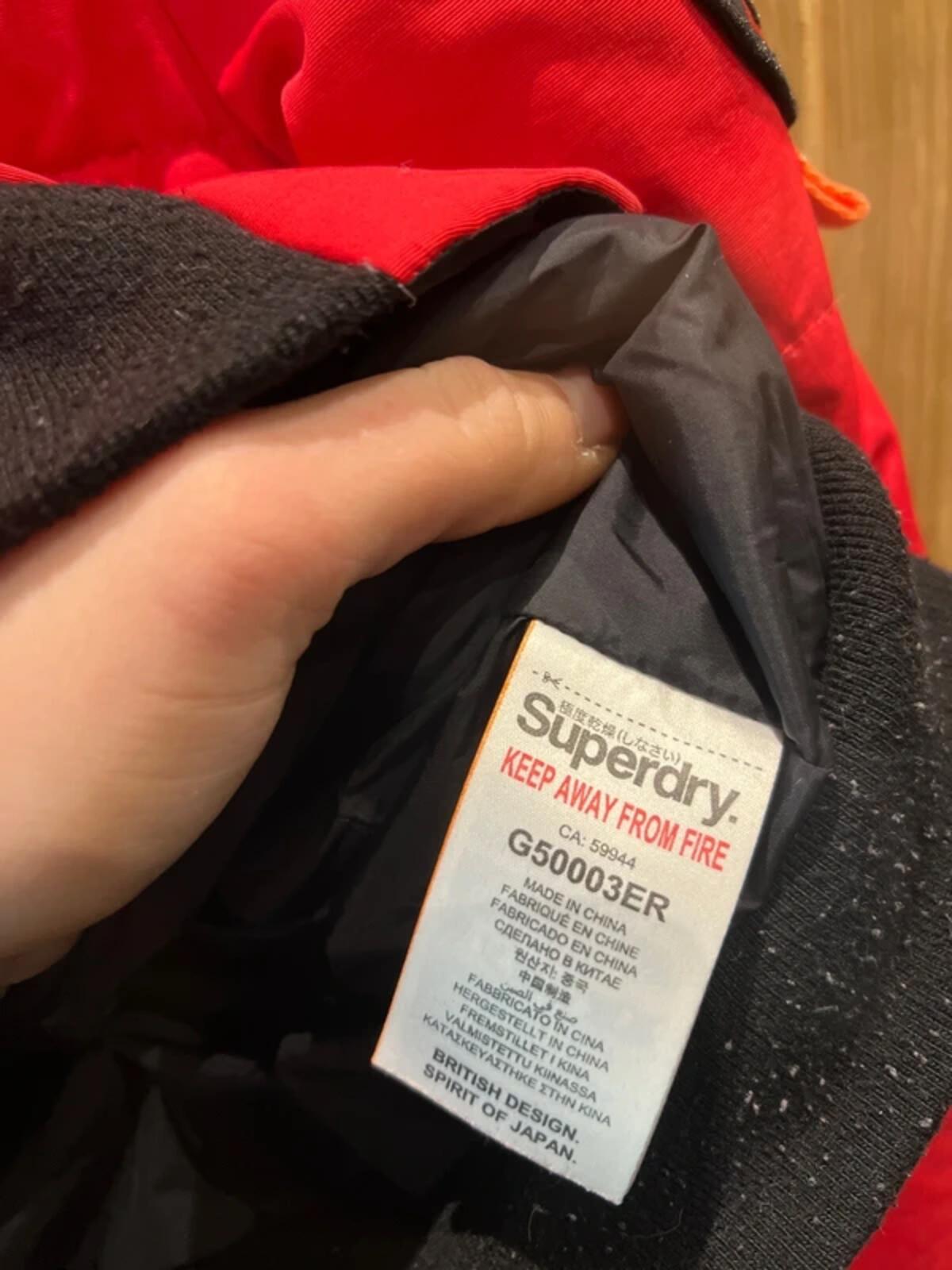 Superdry Everest Red Padded Bomber Jacket 10