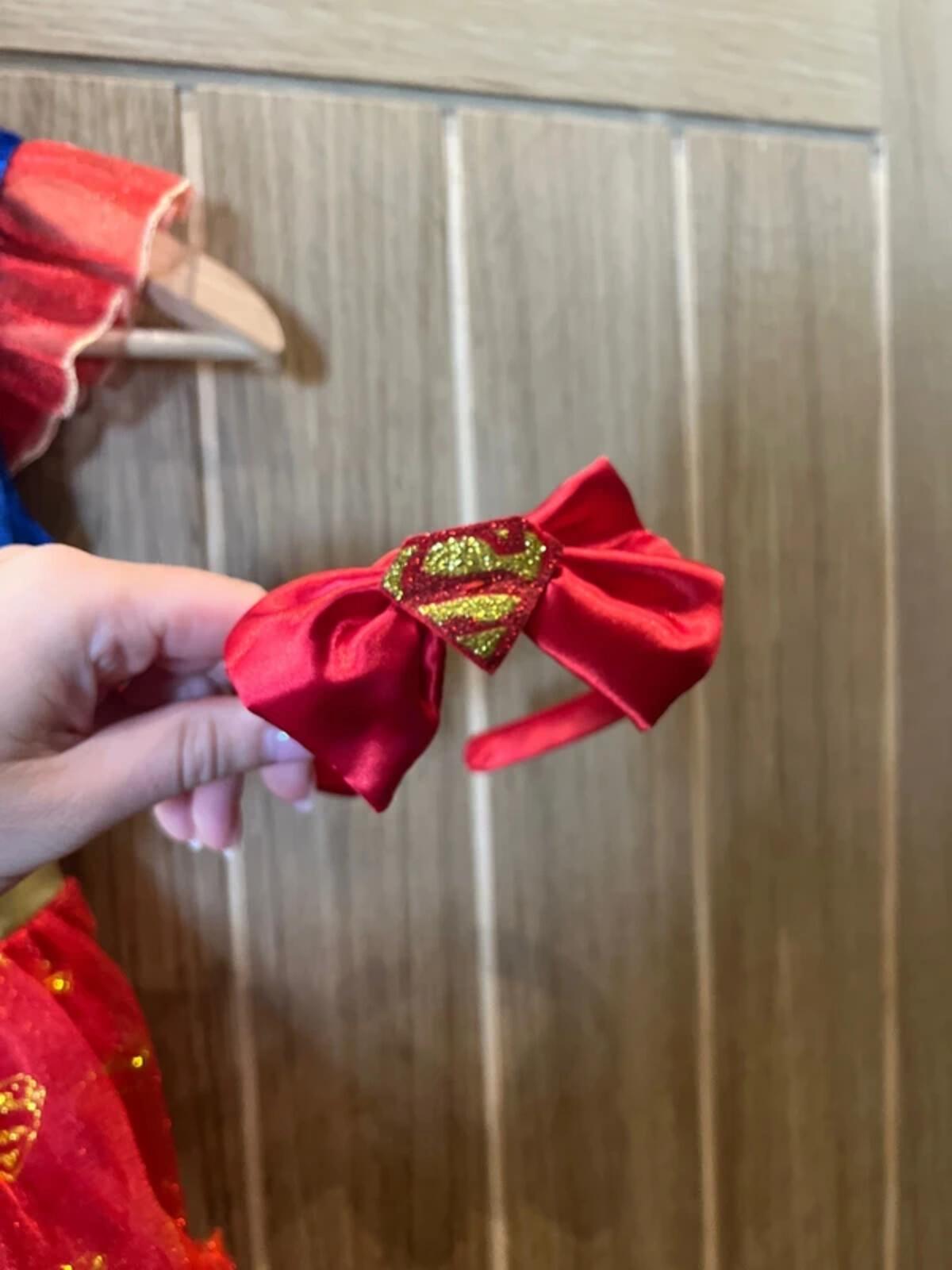 Supergirl DC Fancy Dress Costume & Headband 7-8Y