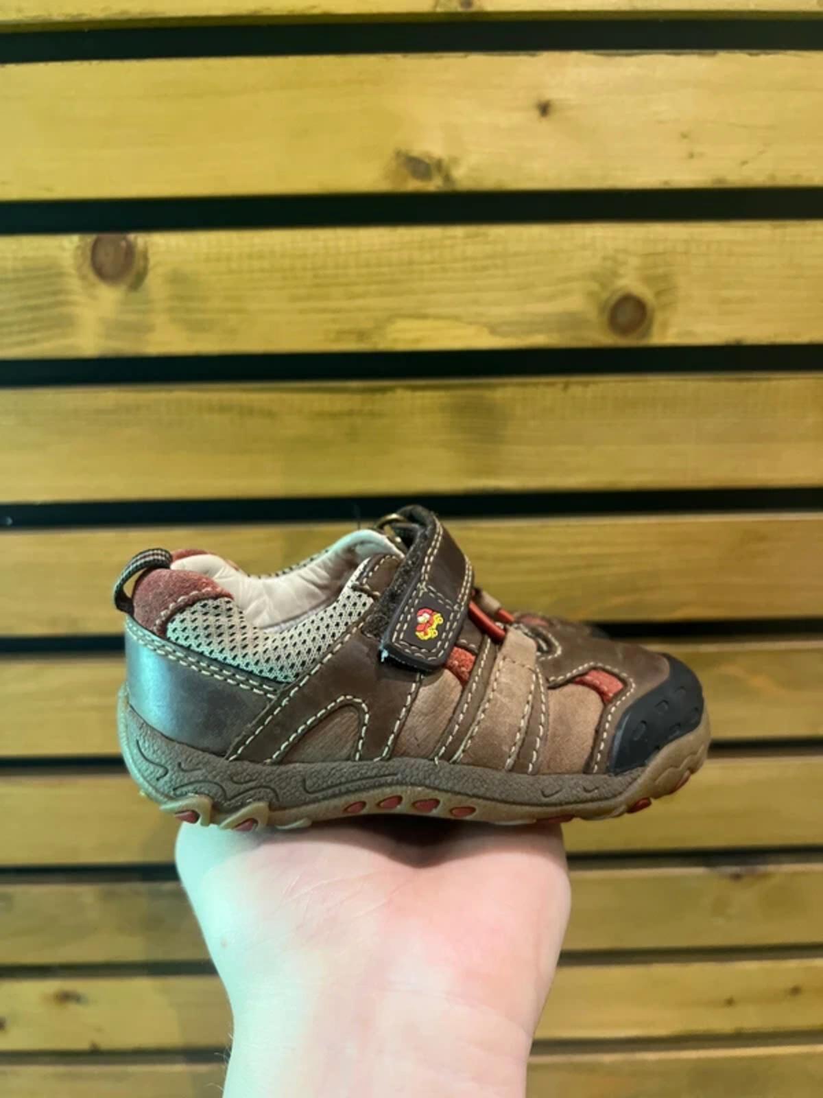 Clarks Brown Leather Trainers UK5F