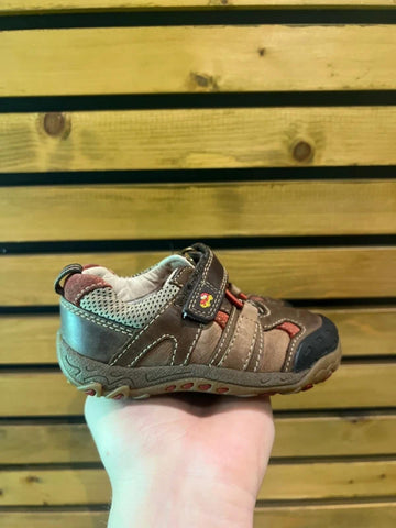 Clarks Brown Leather Trainers UK5F