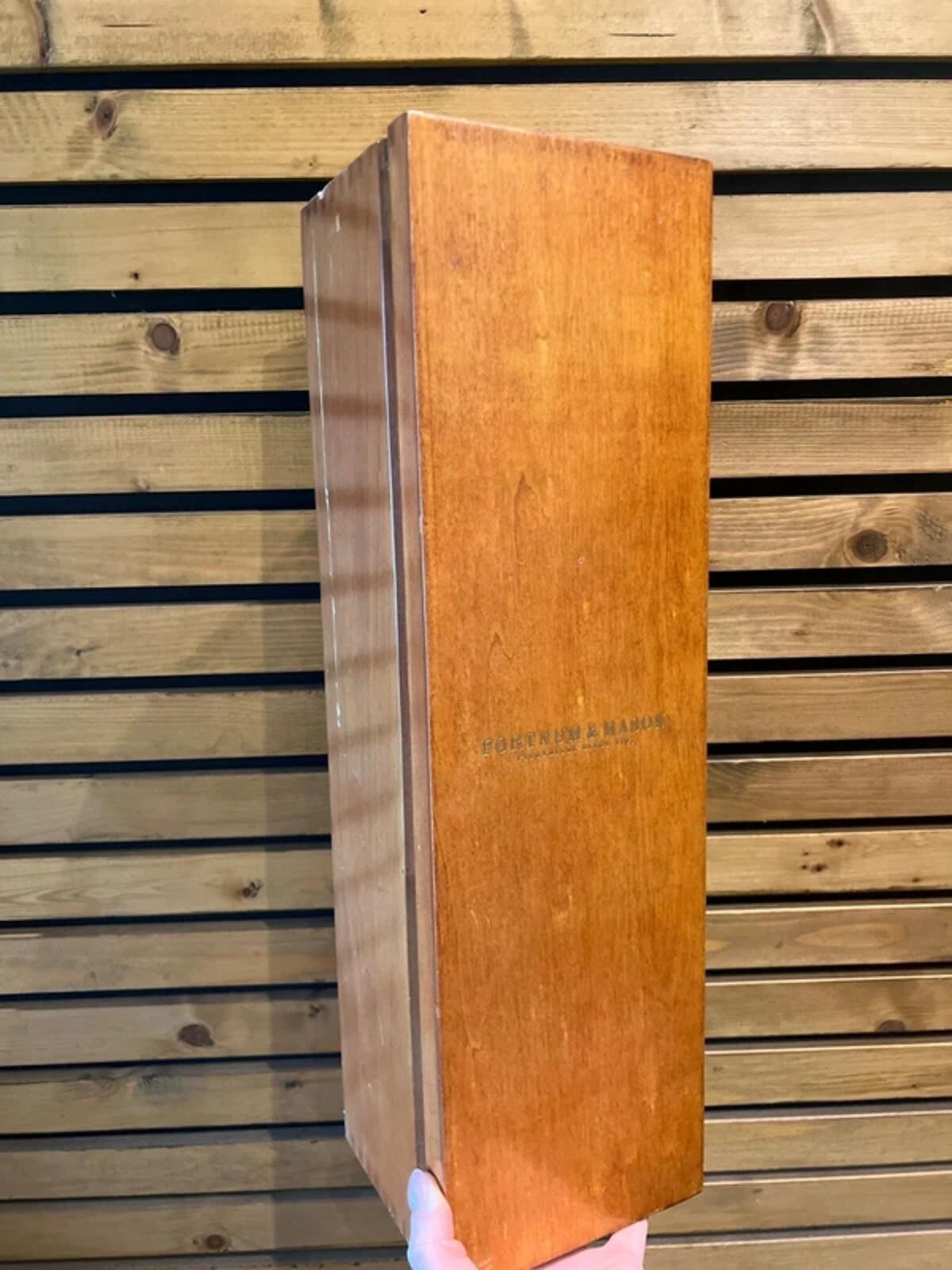 Vintage Fortnum & Mason Large Wooden Champagne/Wine Bottle Storage