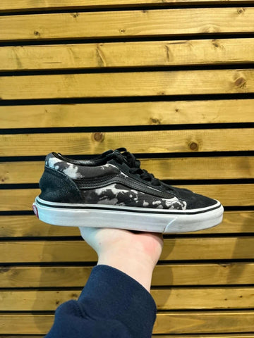 Vans Black Marble Print Trainers UK4