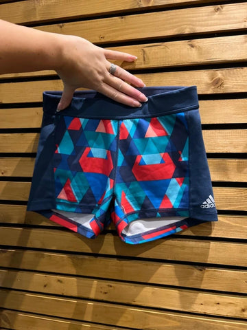 Adidas Climalite Patterned Navy Running Shorts