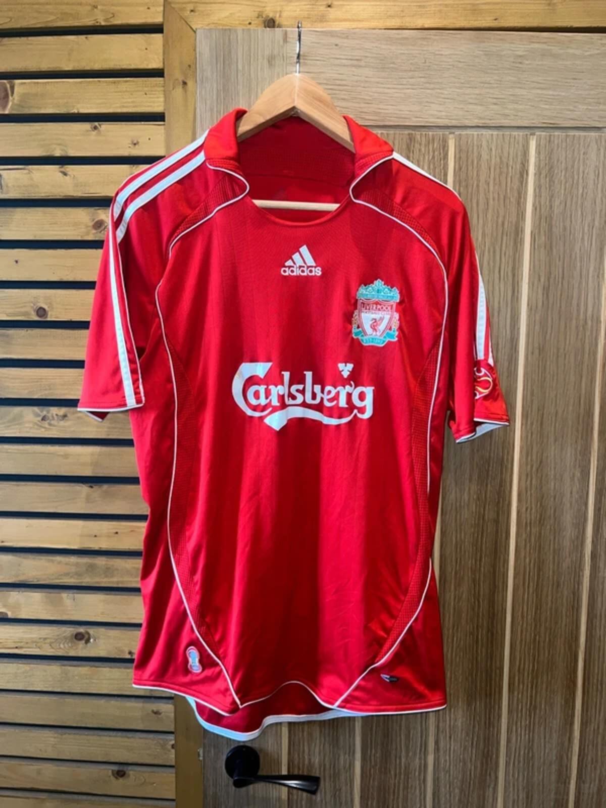 Vintage 2006-2008 Liverpool Football Club Adidas Home Jersey Shirt