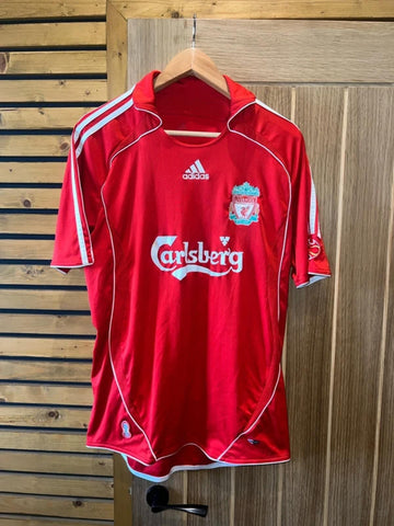 Vintage 2006-2008 Liverpool Football Club Adidas Home Jersey Shirt