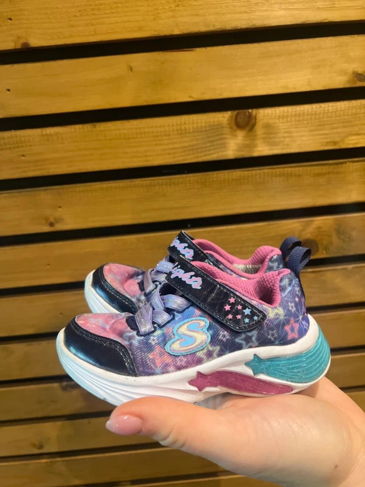 Skechers S Lights Galaxy Light Up Trainers UK5