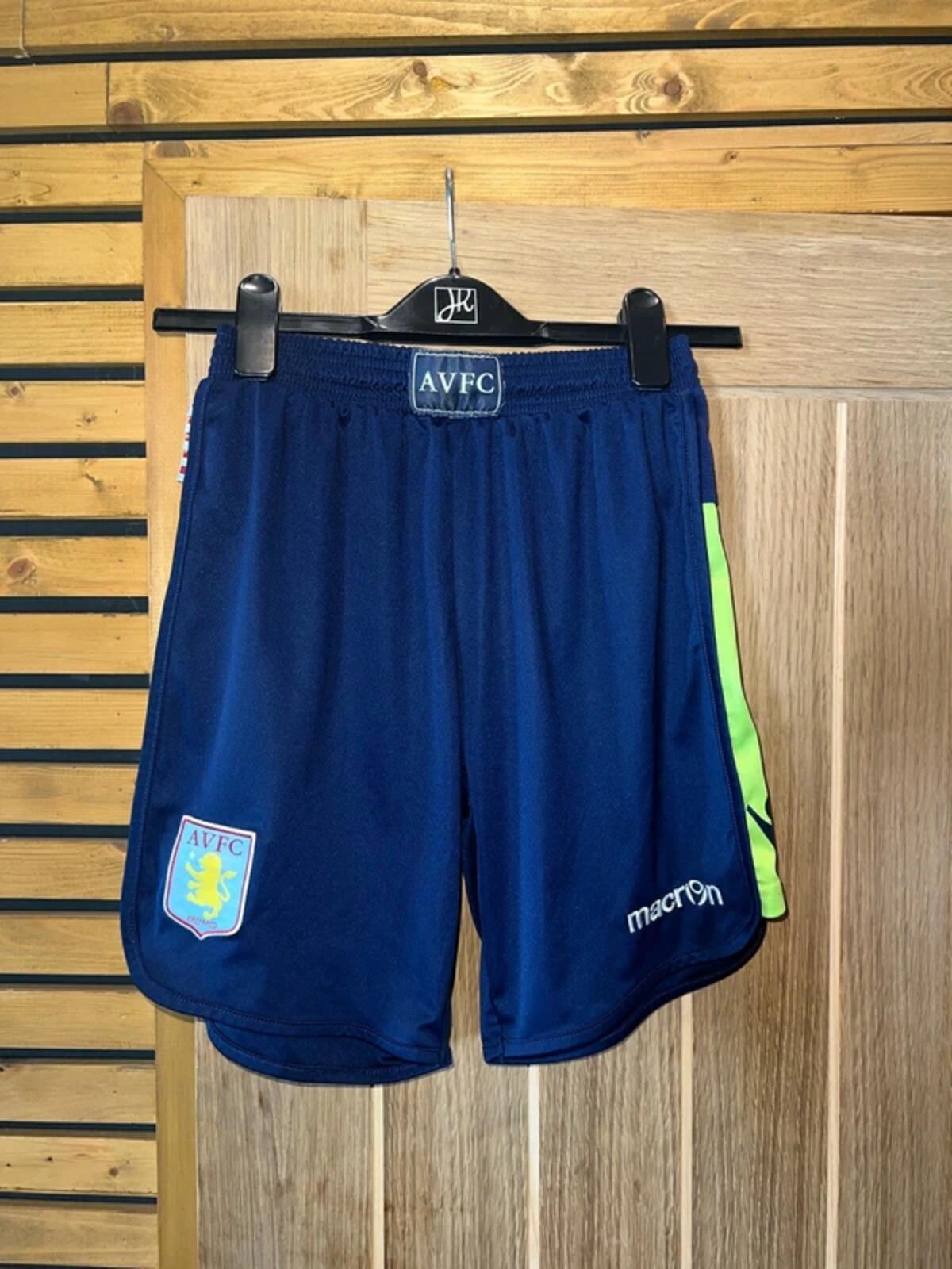 Aston Villa FC Navy Away Kit Shorts 11-13Y