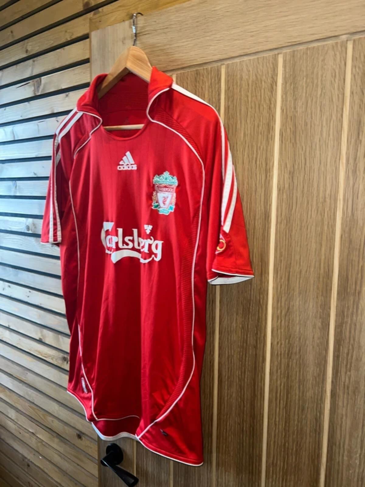Vintage 2006-2008 Liverpool Football Club Adidas Home Jersey Shirt