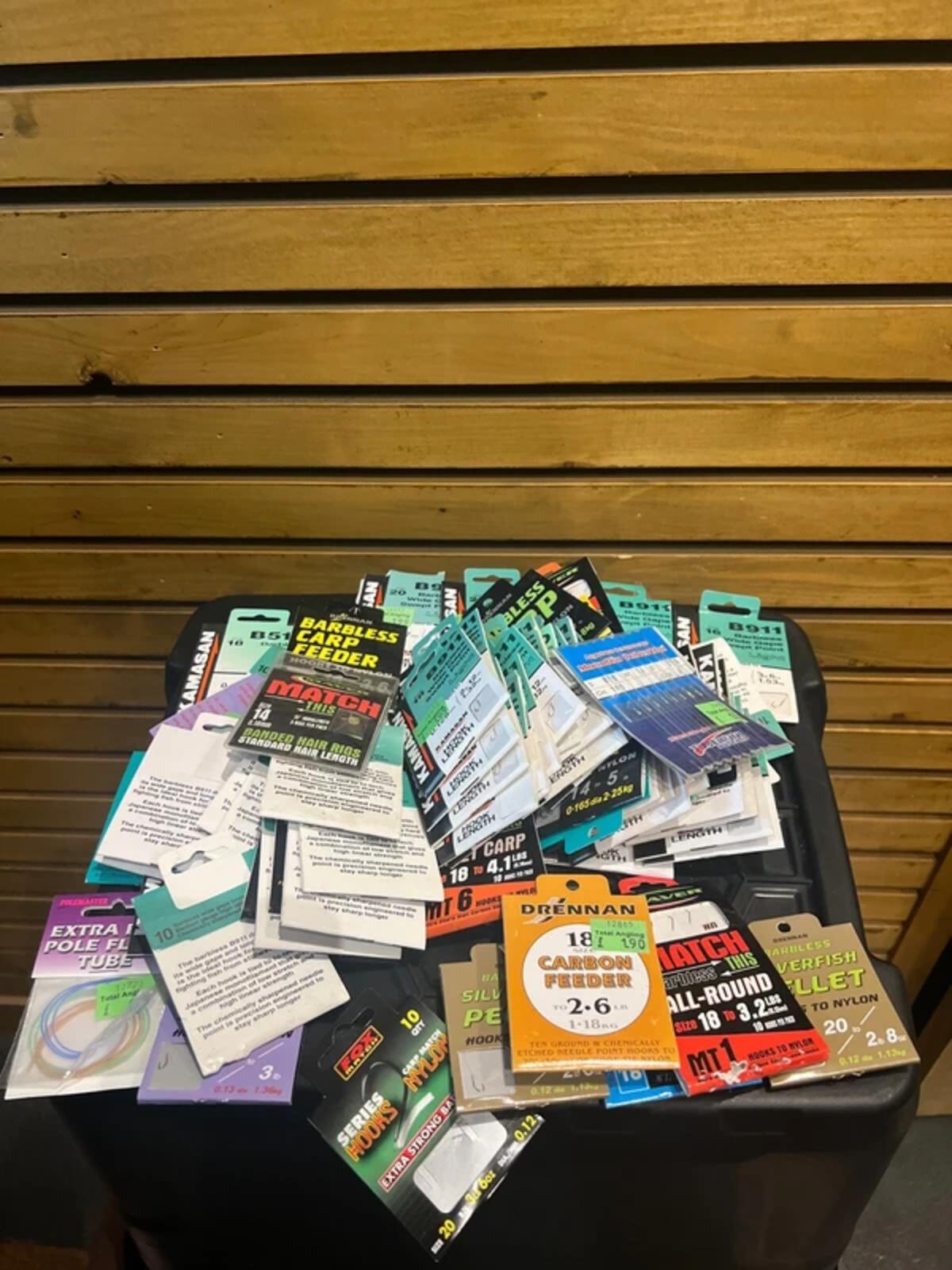 Job Lot 73 Fishing Hooks Pre Tied Bundle