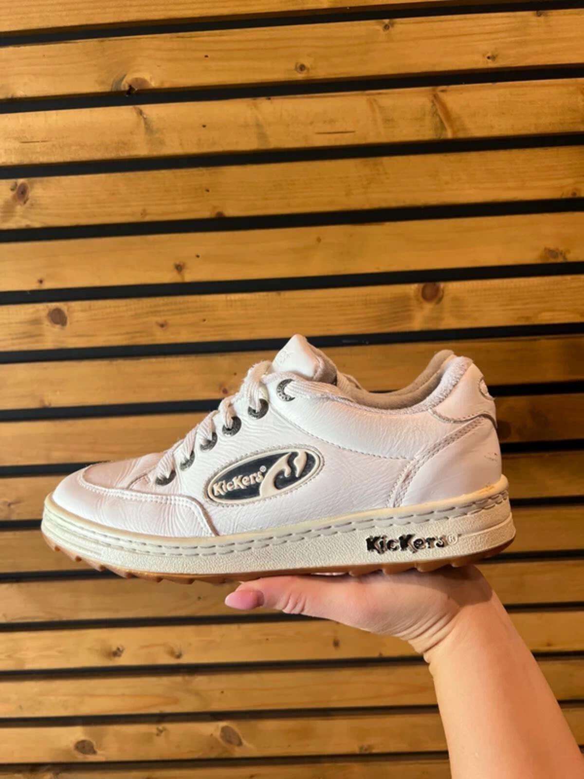 Kickers Vintage White Trainers UK7