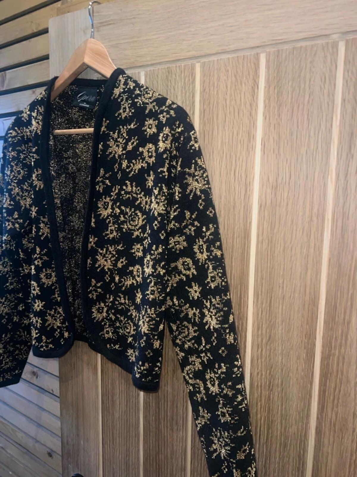 Vintage 1980's Opera by Richards Floral Bolero Jacket S