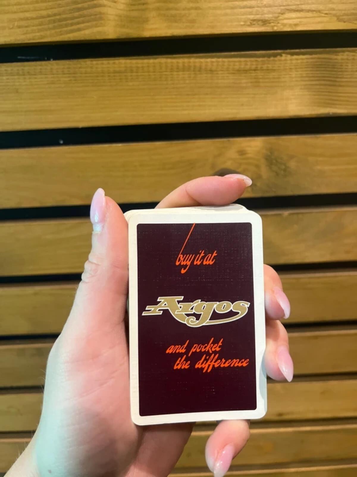 Vintage 1970s Argos Deck of Playing Cards