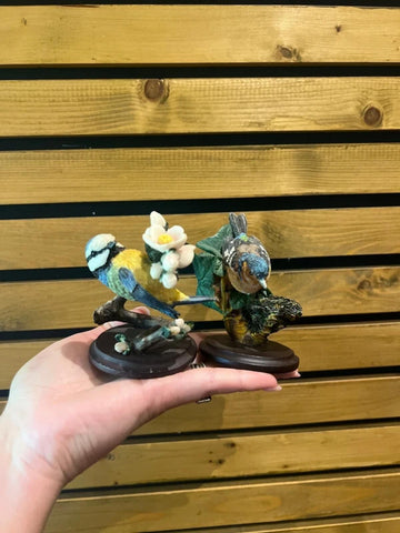 Vintage 2002 Blue Tit & Chaffinch Ornament Set (2)