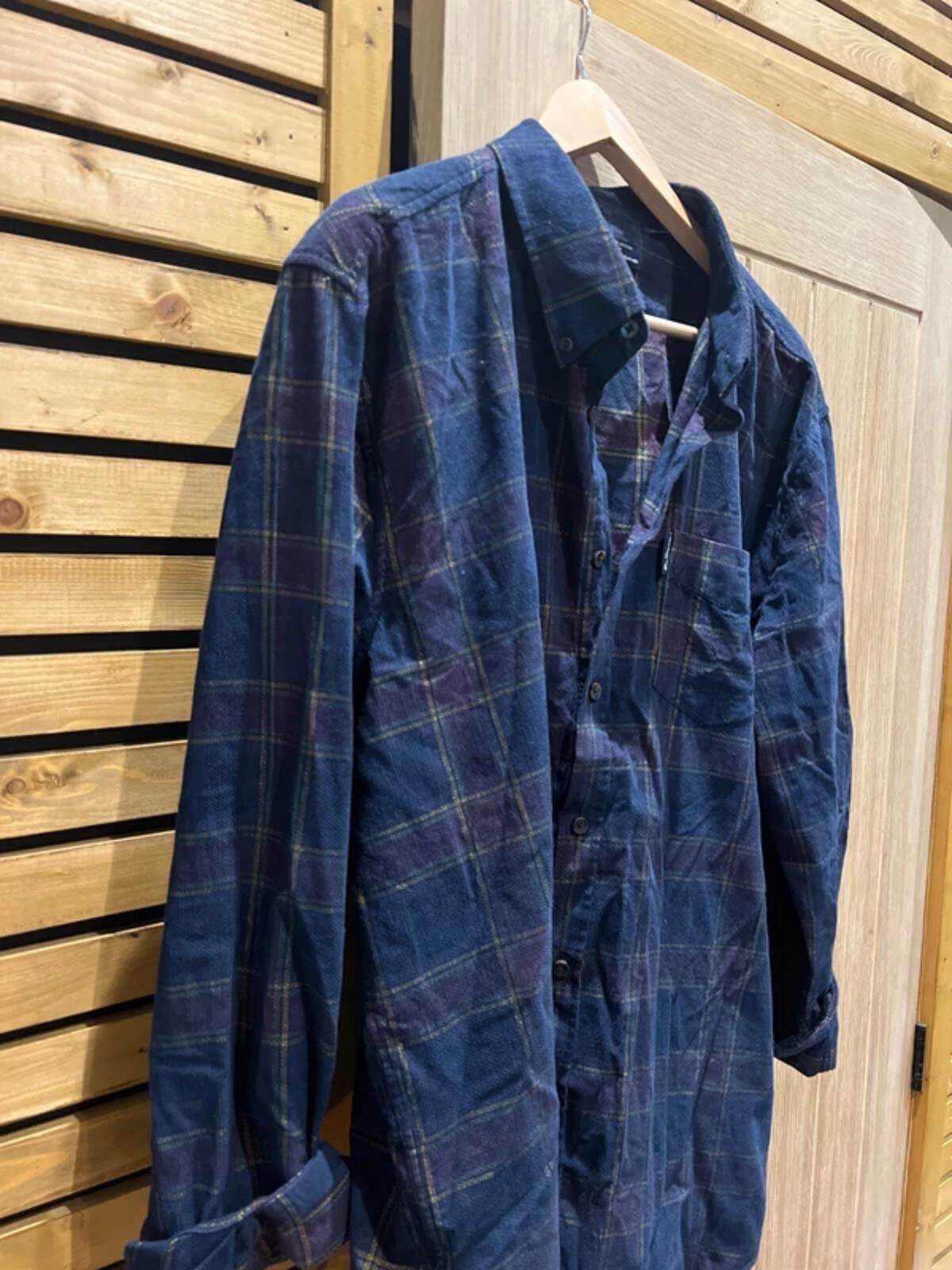 Ben Sherman Navy Plaid Over Shirt XXL