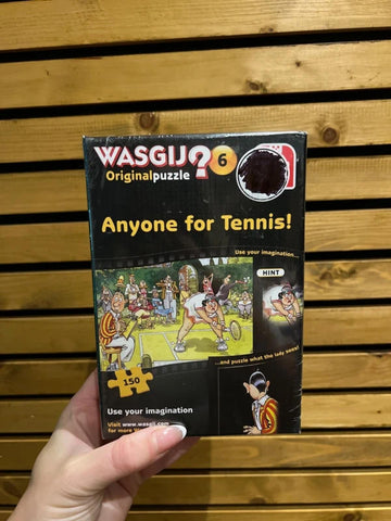 Wasgij? 6 Anyone for Tennis Mini 150 Piece Jigsaw Puzzle NEW