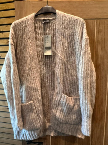 Sweaty Betty Beige Boucle Cardigan NEW