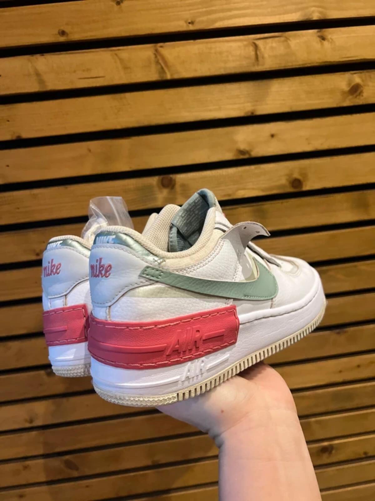 Nike Air Force One Shadow Seafoam Trainers UK6