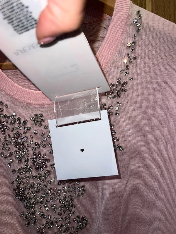Giambattista Valli x H&M Pink Merino Wool Jumper NEW