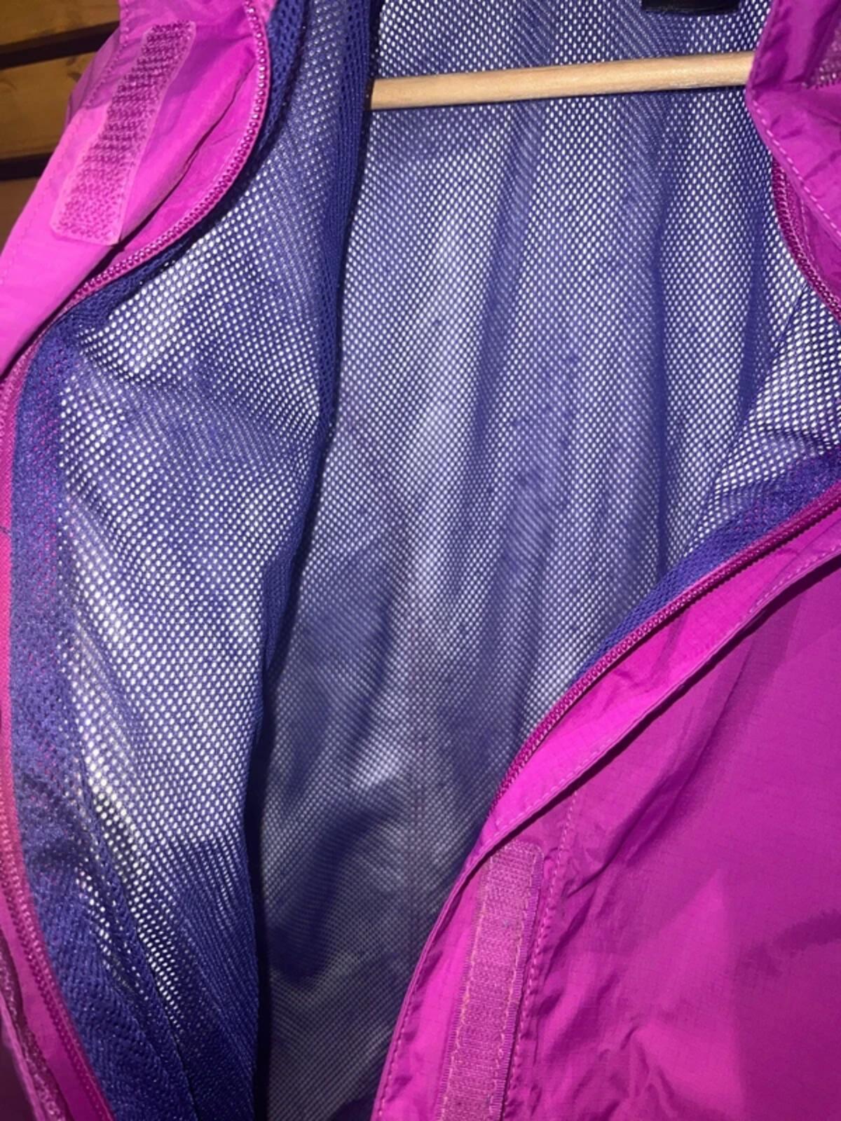 The North Face Purple Hooded Raincoat S