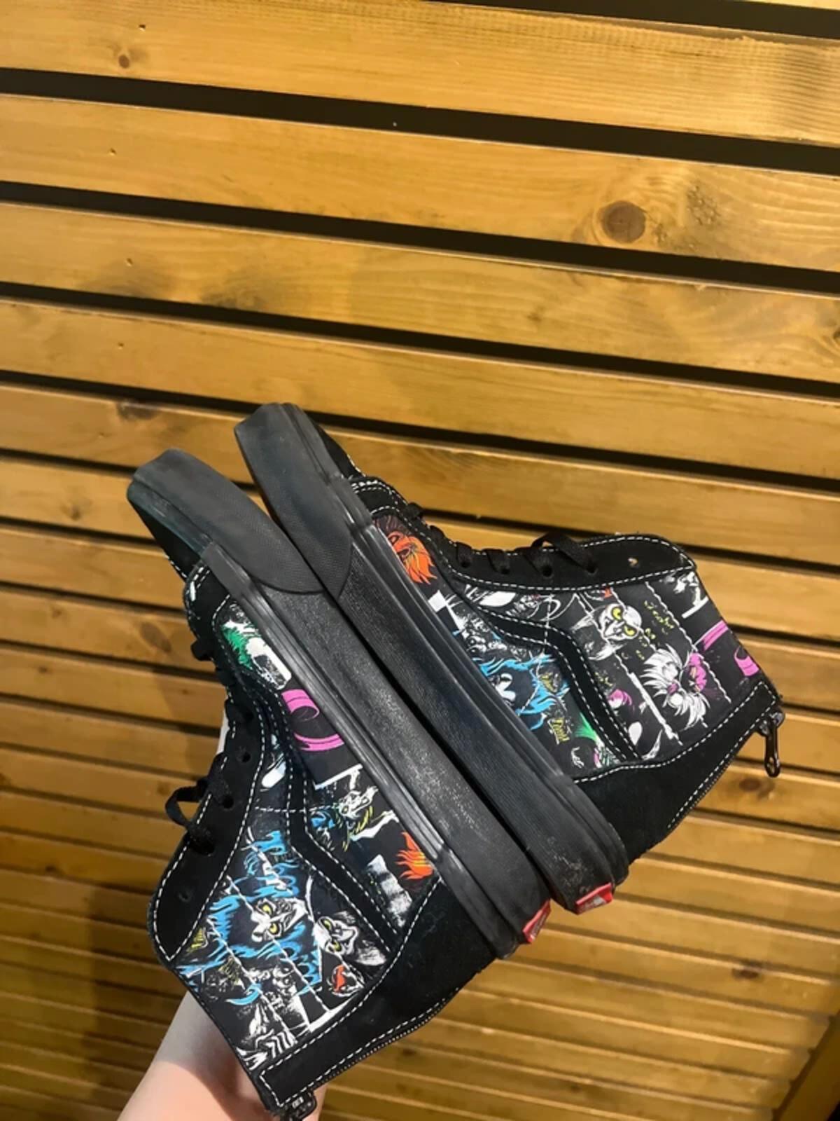Vans x Disney Villains Black Character Trainers UK2.5