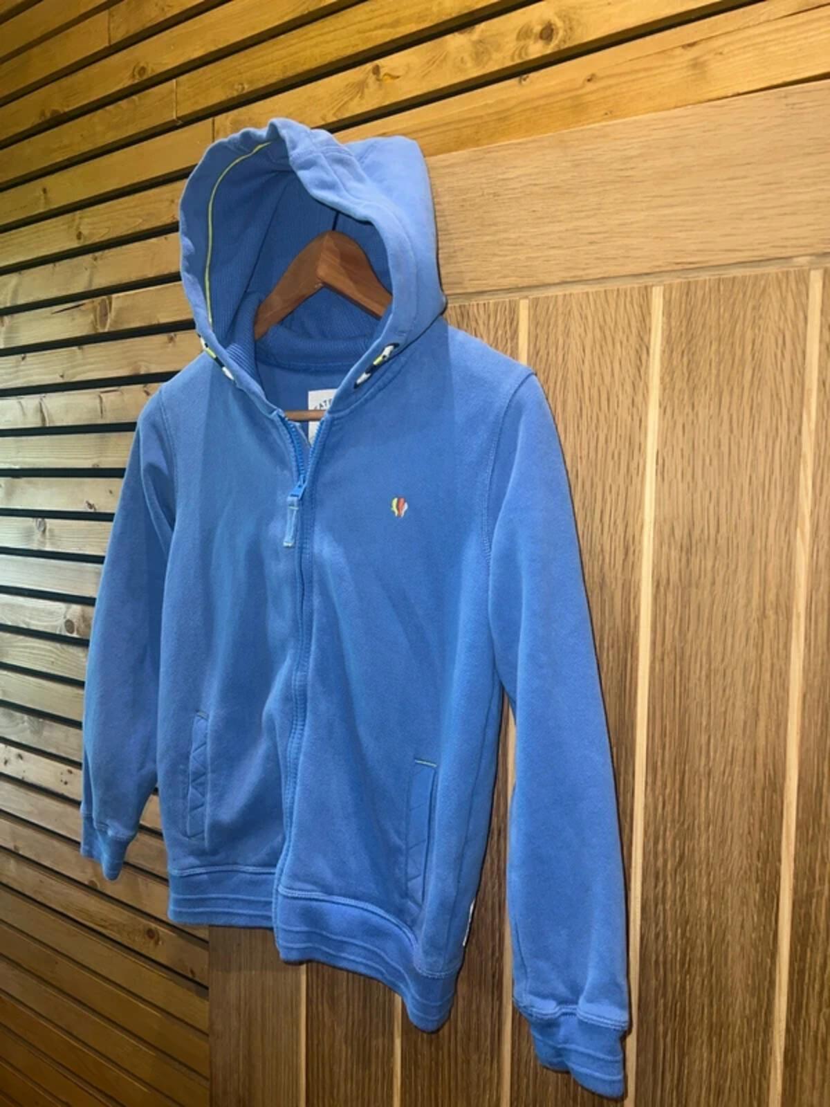 FatFace Rock The Reef Blue Zip Hoodie Jacket 9-10Y