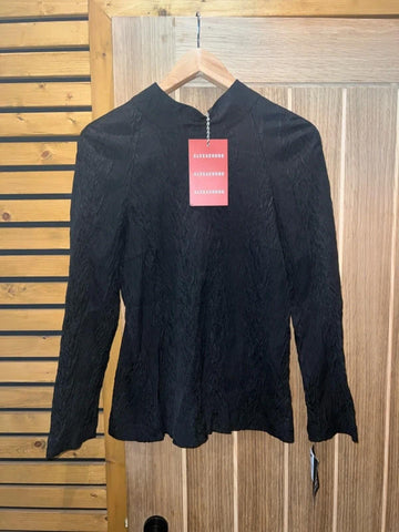 Alexa Chung Designer Open Back Long Sleeve Top UK 14 NEW