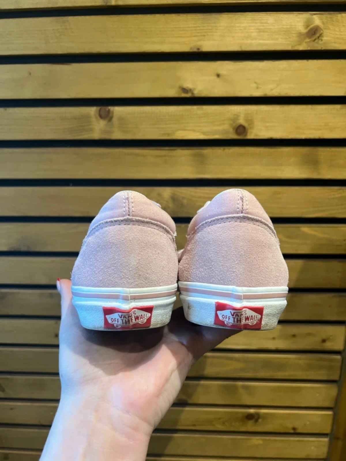 Vans Pink Suede Checkerboard Trainers UK4
