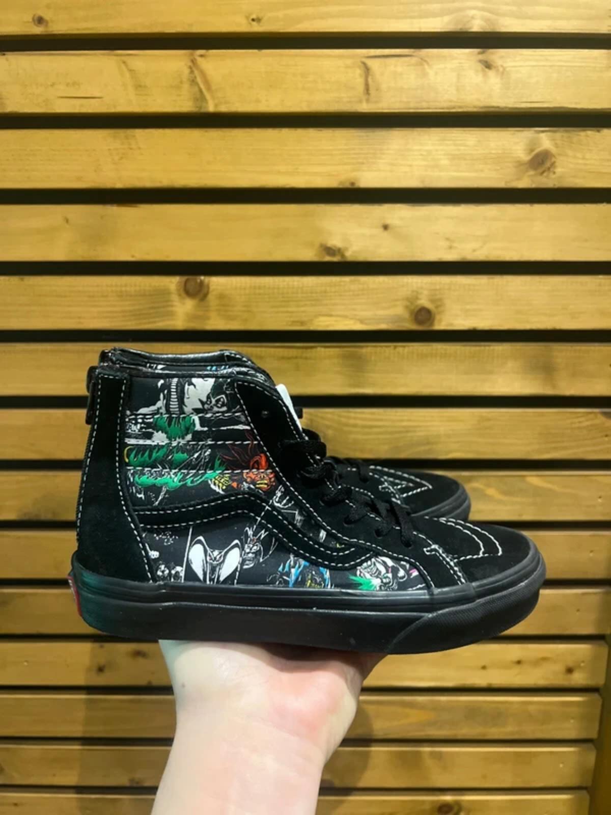Vans x Disney Villains Black Character Trainers UK2.5