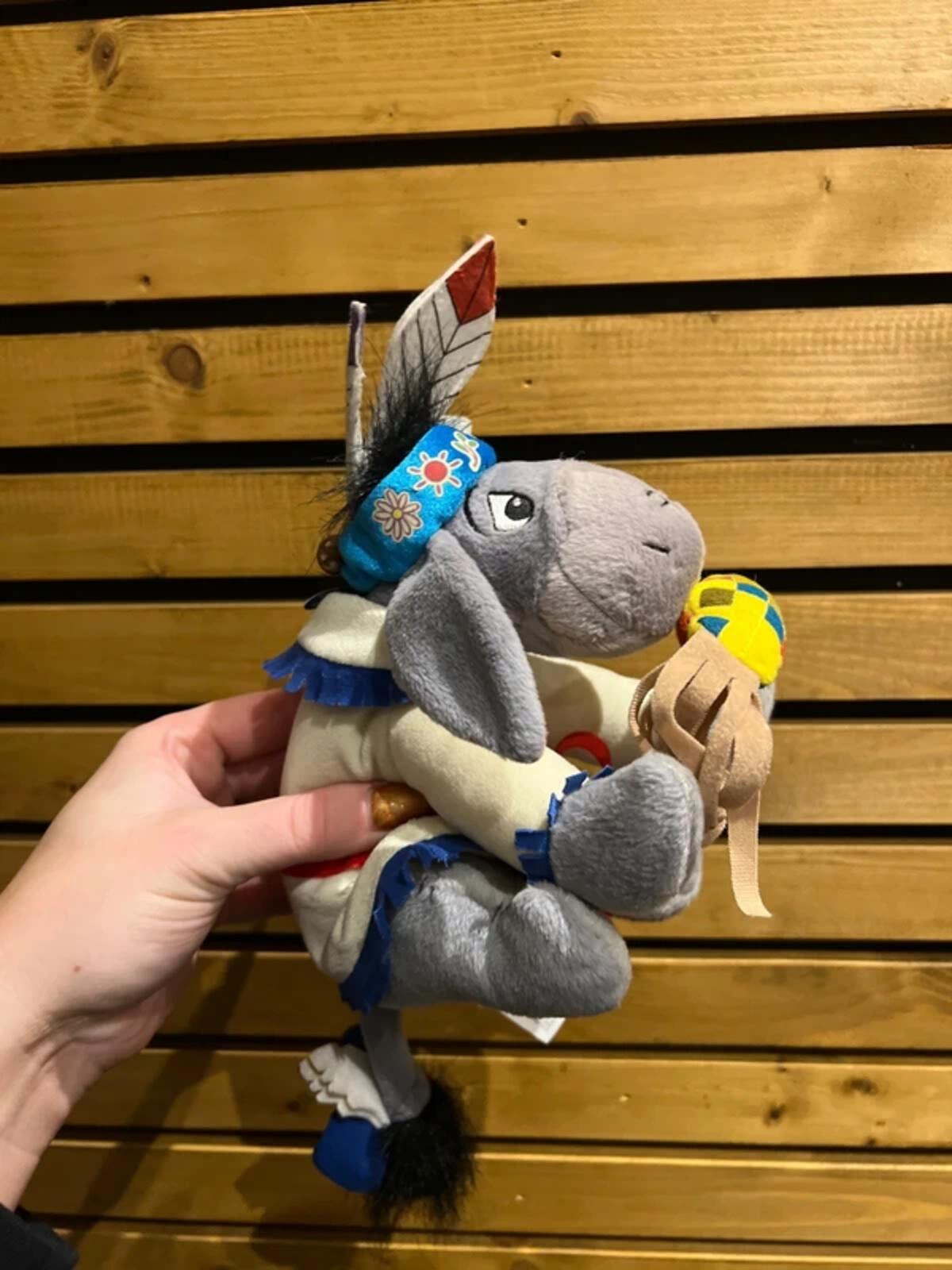 Vintage 2003 Disney Eeyore Beanie Toy & Book Bundle