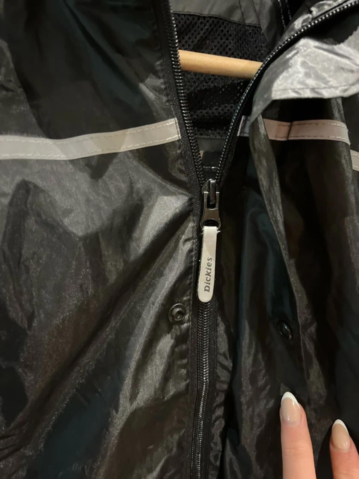Dickies Black Rain Coat Waterproof Hooded Jacket 3-4Y