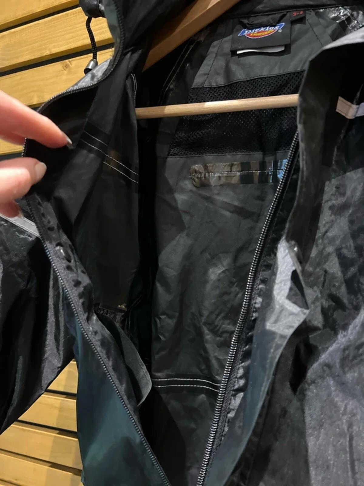 Dickies Black Rain Coat Waterproof Hooded Jacket 3-4Y